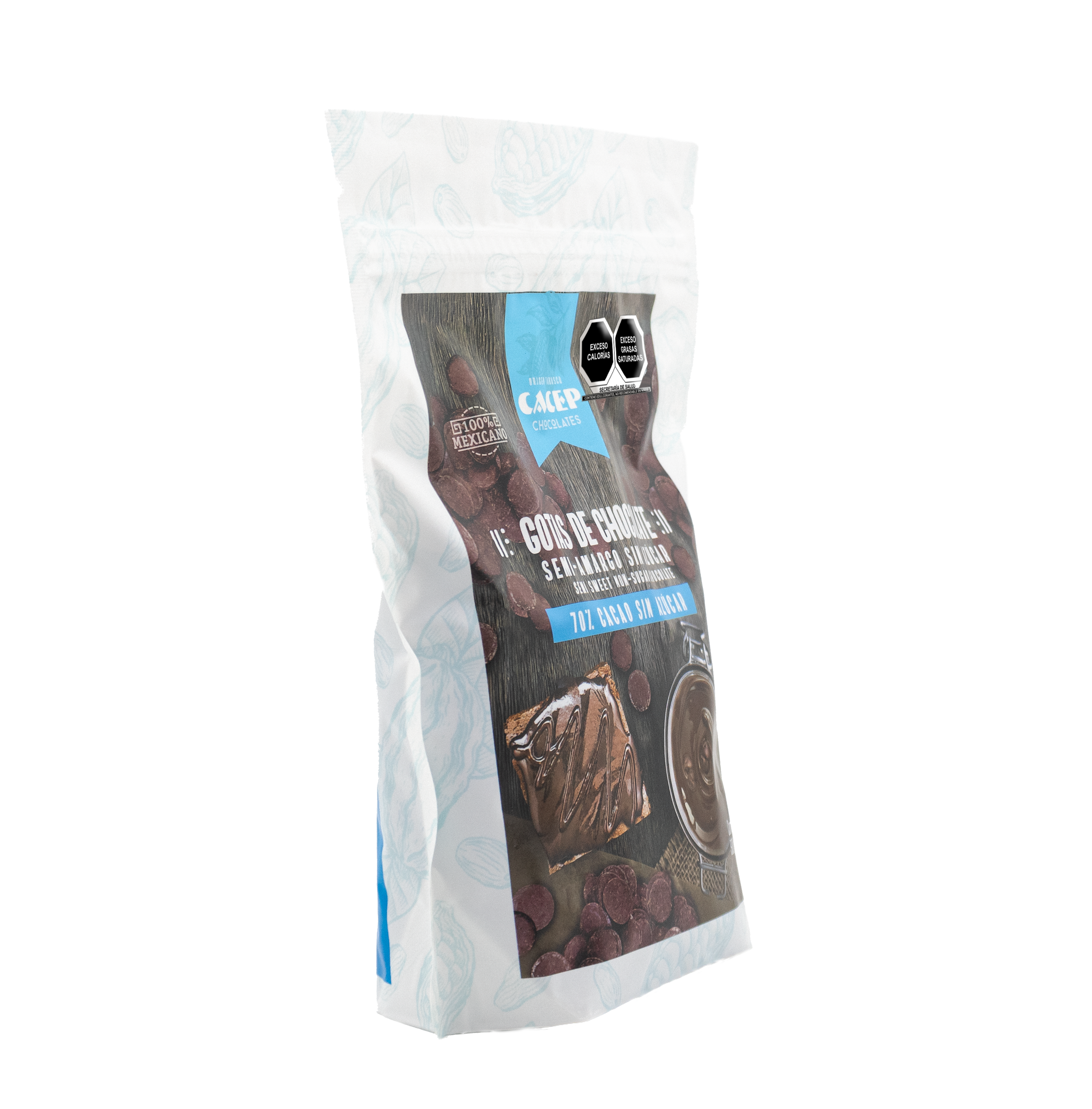 Gotas de Chocolate 70% Cacao SIN AZÚCAR  500 g