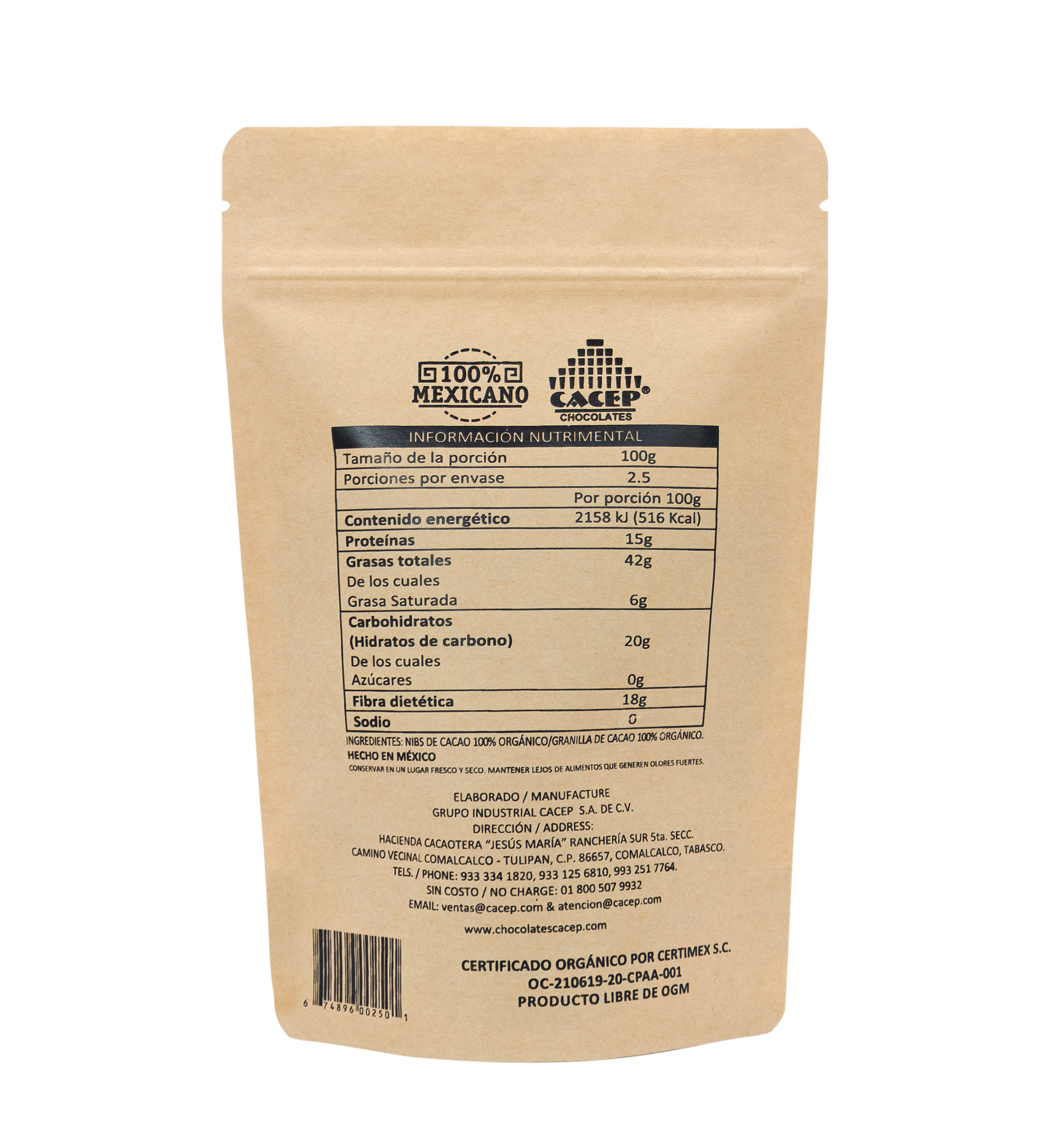 Nibs de cacao (250g)