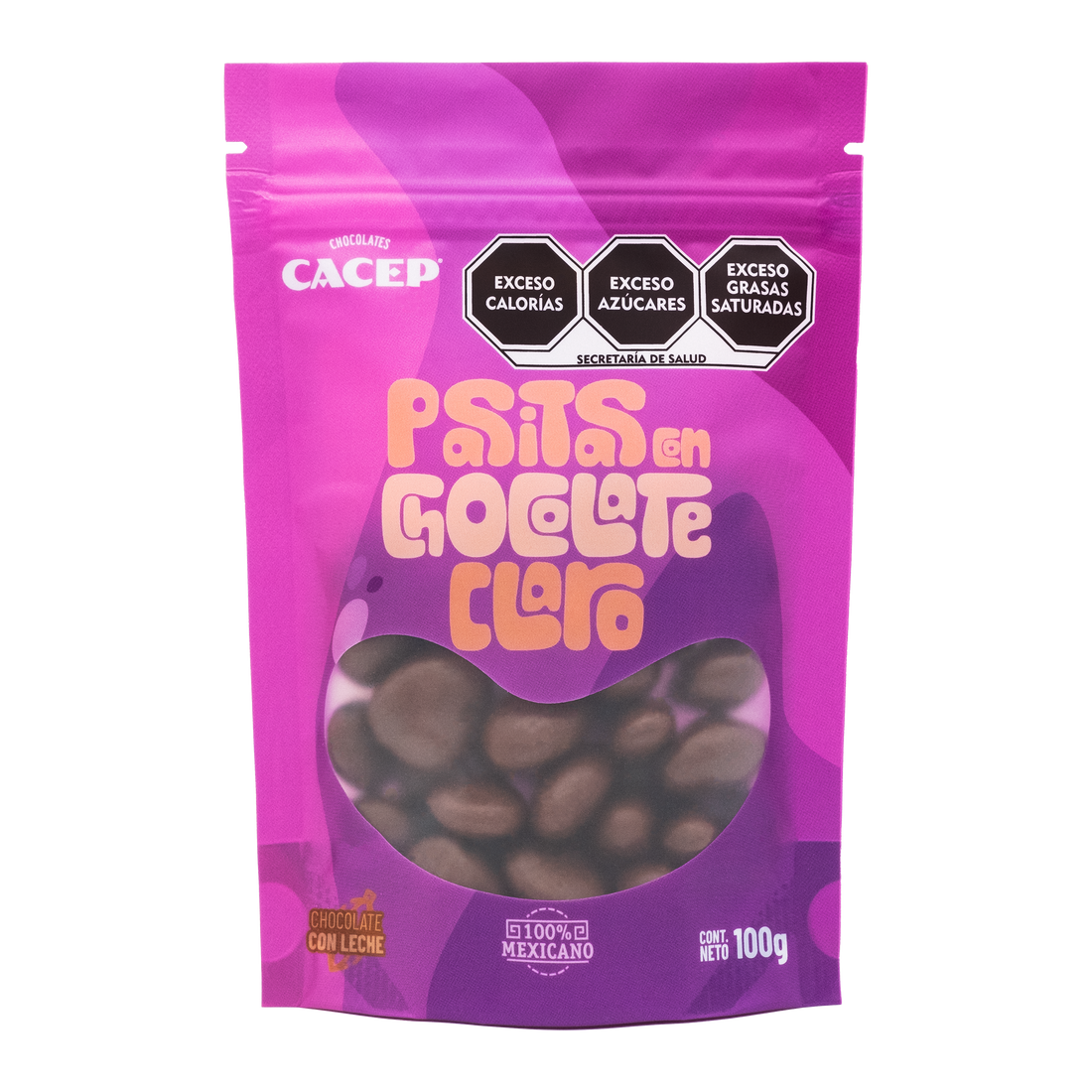 Pasitas con Chocolate claro 42%, 100 g, Confitura
