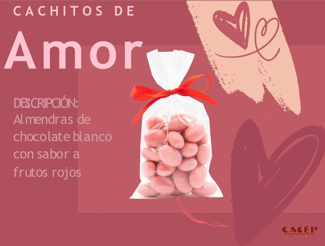 Cachitos de amor, Almendras confitadas rosas, 100 g