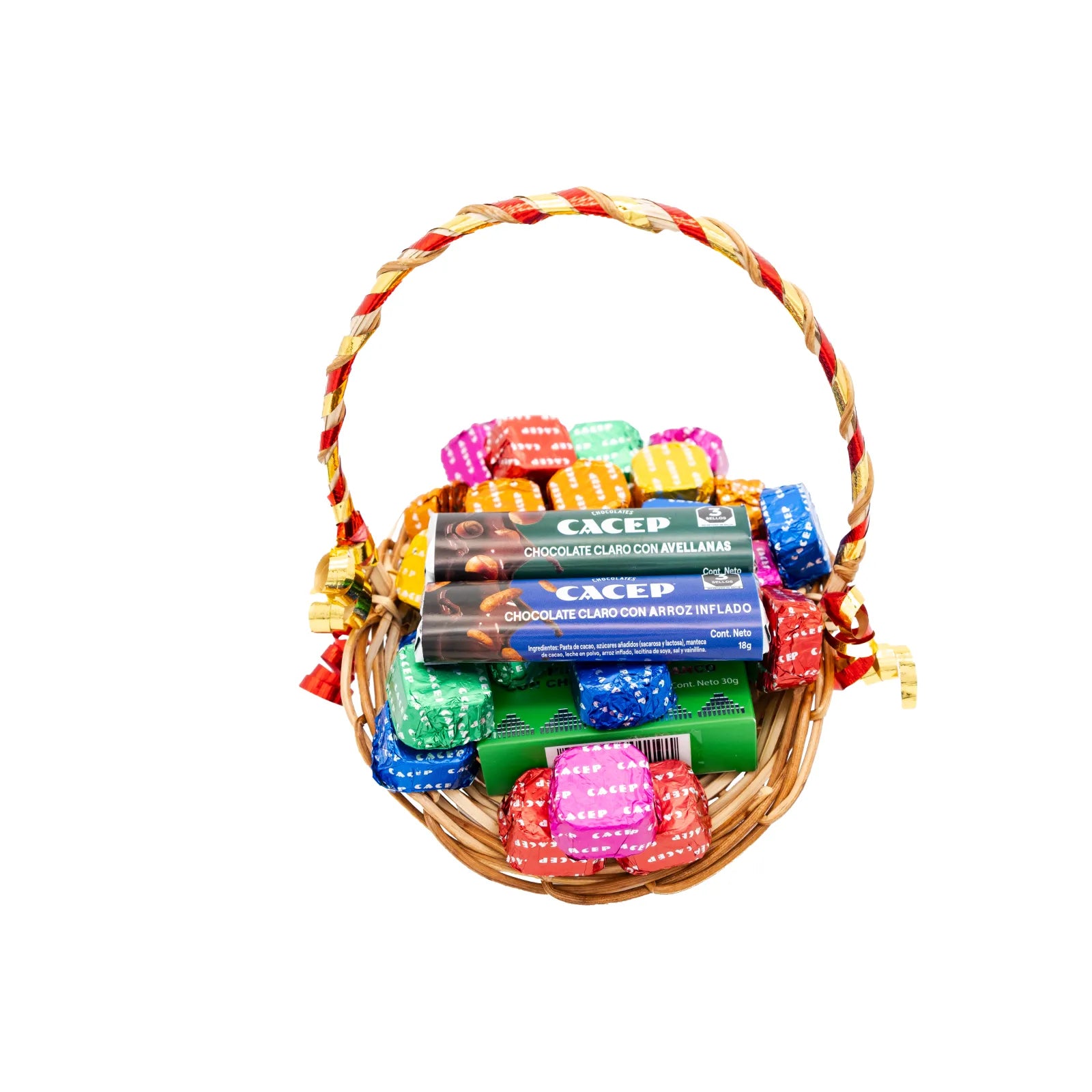 Canasta de mimbre, chica