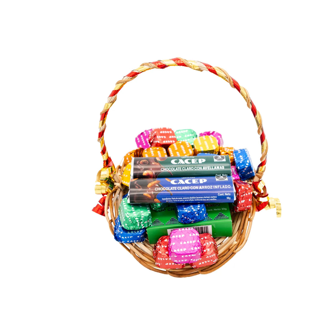 Canasta de mimbre, chica