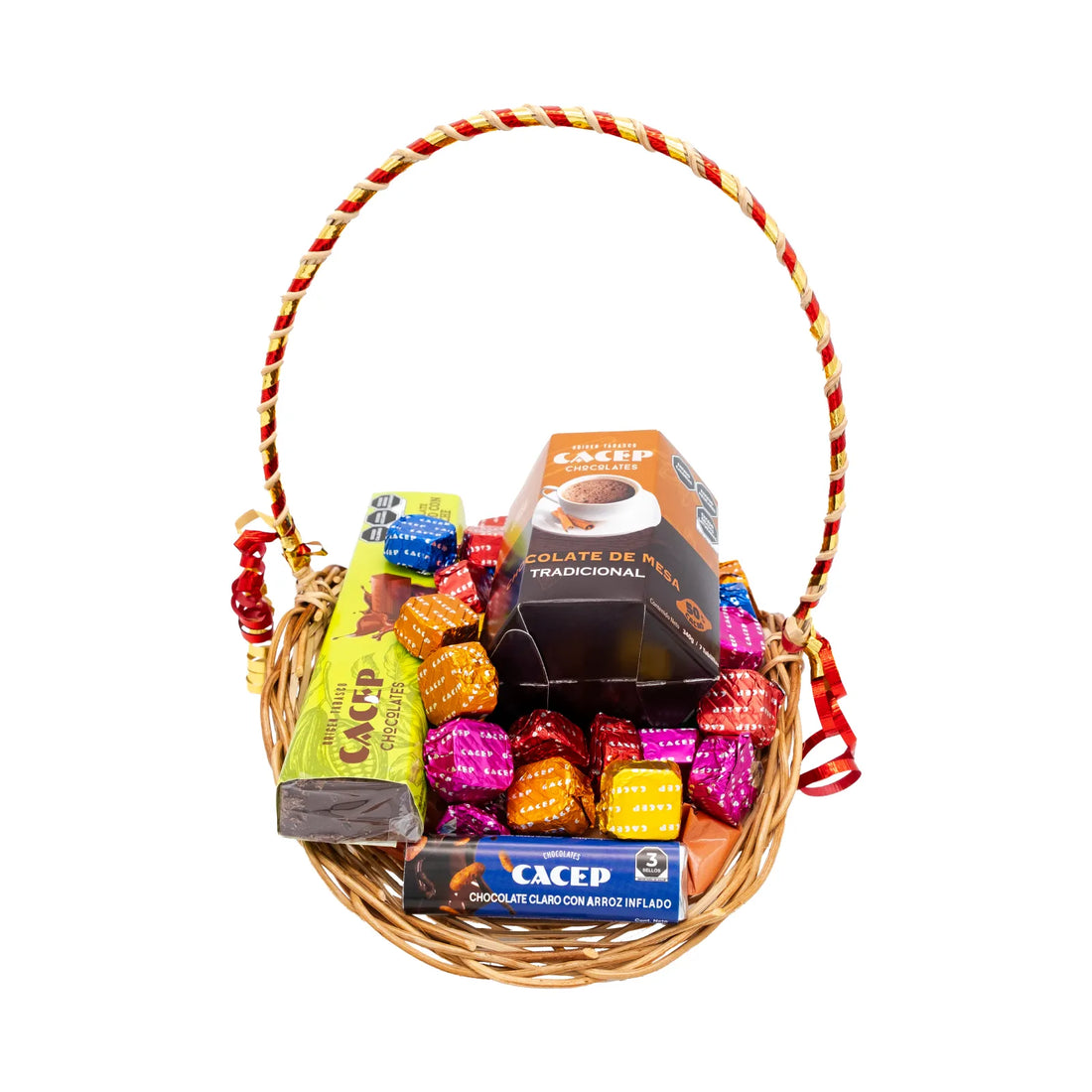 Canasta de mimbre, mediana