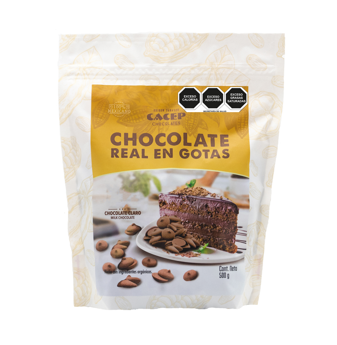 Gotas de Chocolate Claro con Leche, 500 g