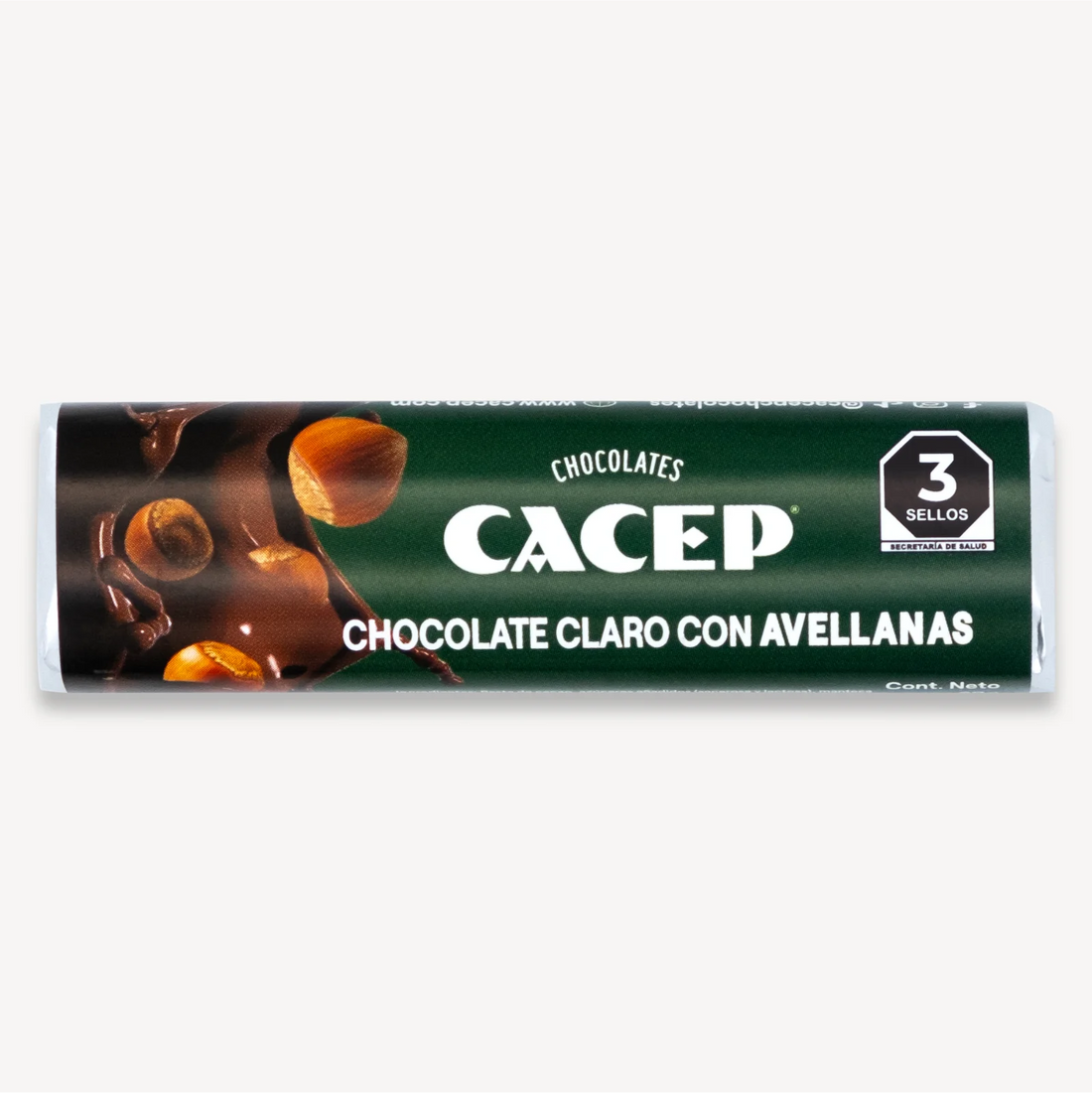 Barritas de 20g de Chocolate con Avellanas, 20pz