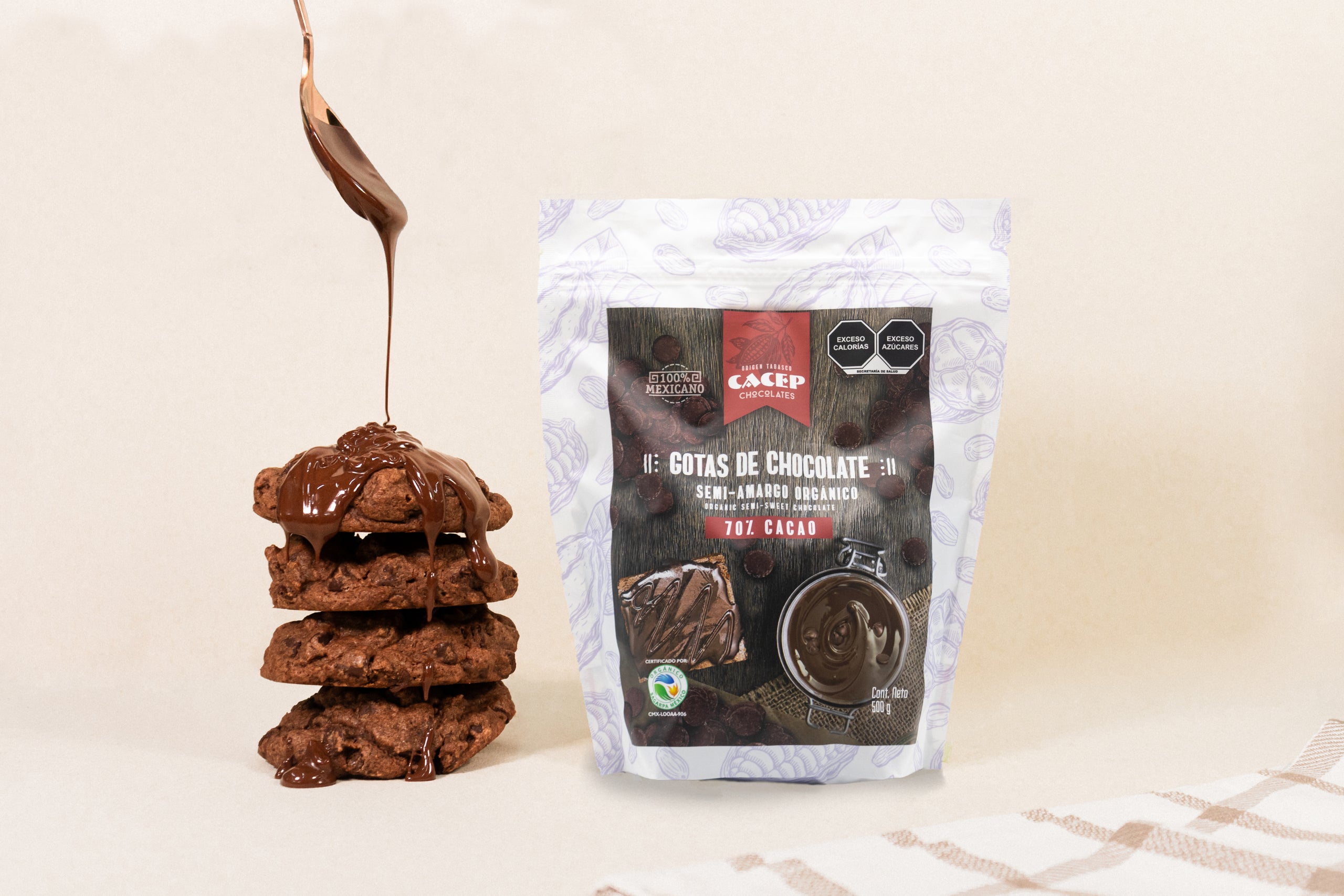 Gotas de Chocolate 70% Cacao, 500 g