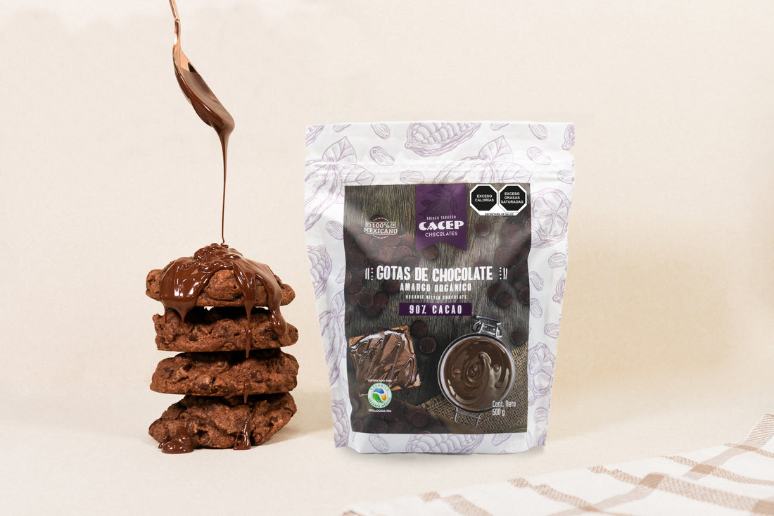 Gotas de Chocolate 90% Cacao Orgánico, 500 g