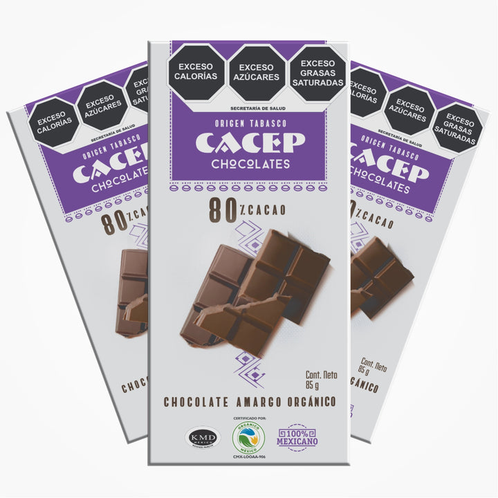 Barra de 85g Chocolate Amargo 80% Cacao