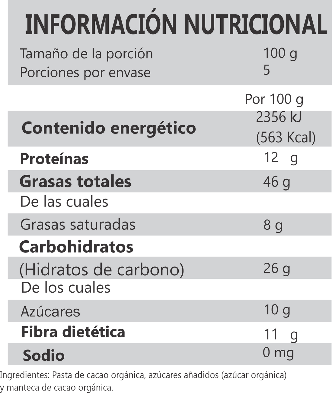 Gotas de Chocolate 90% Cacao Orgánico, 500 g