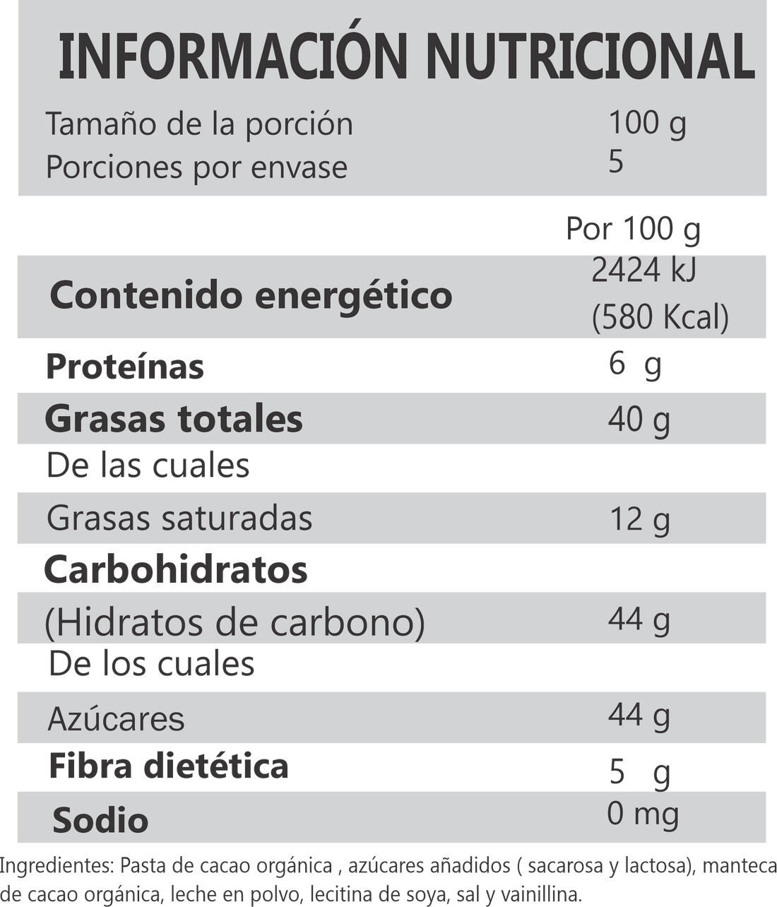 Gotas de Chocolate Obscuro con Leche, 500 g